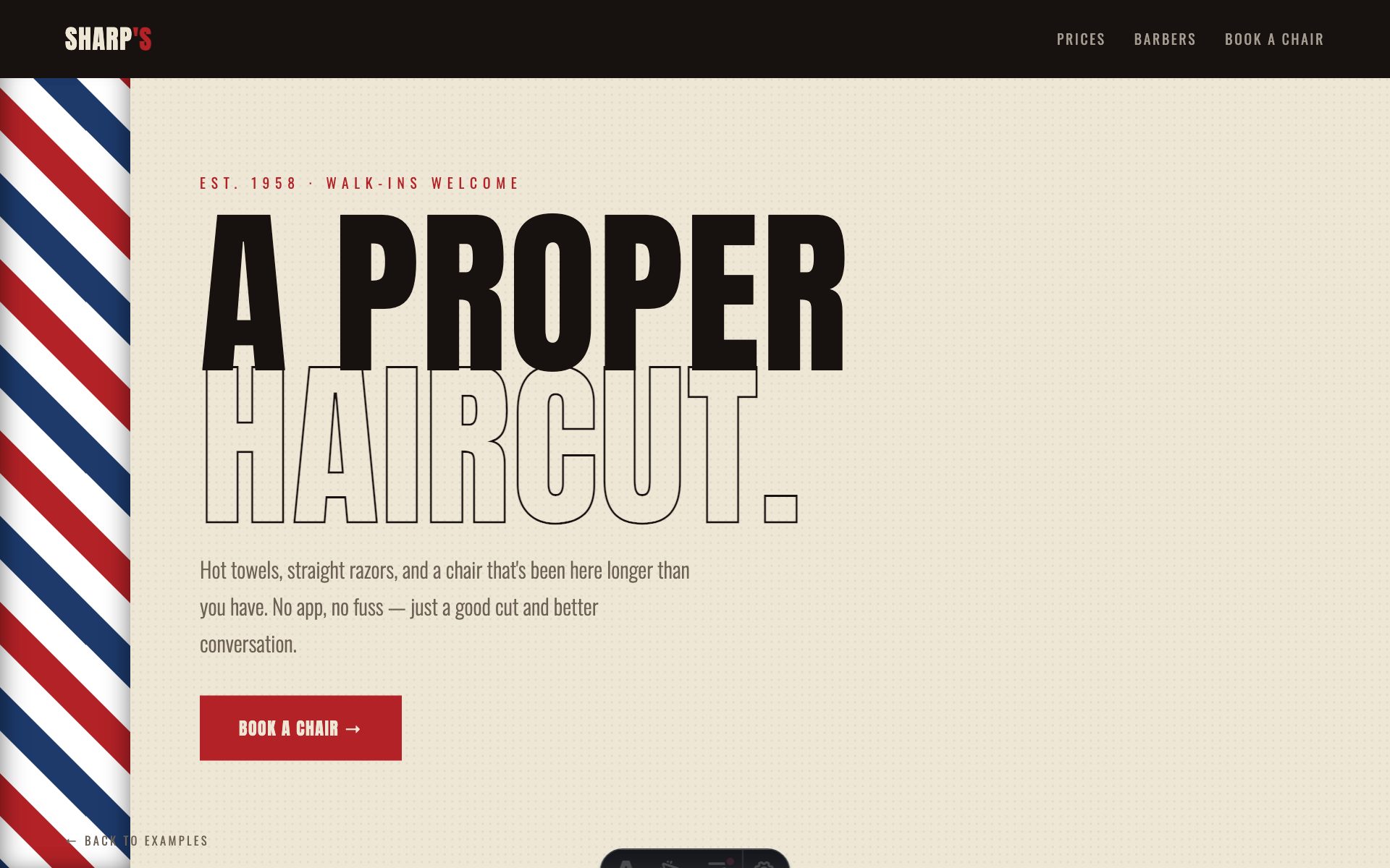 Barbershop demo preview