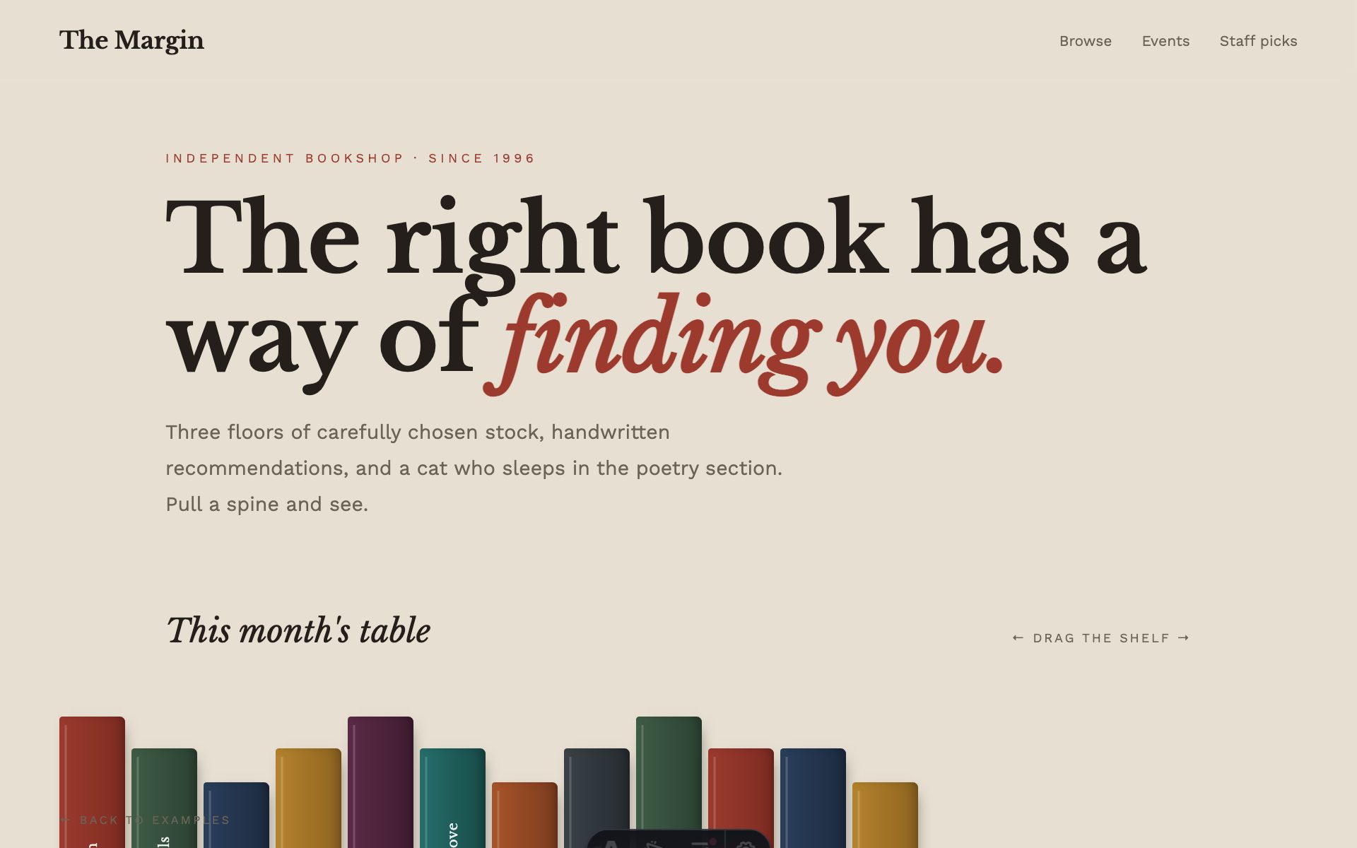 Independent Bookshop demo preview