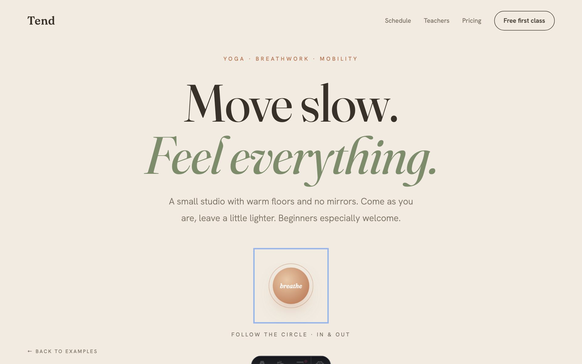 Yoga Studio demo preview